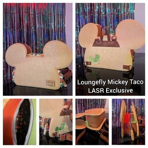 🌮Loungefly Mickey Taco Backpack LASR Exclusive